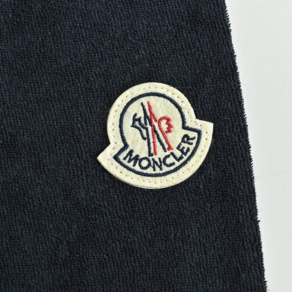 Moncler MC Terry Cloth Flocked Arch Logo Long Sleeve T-Shirt