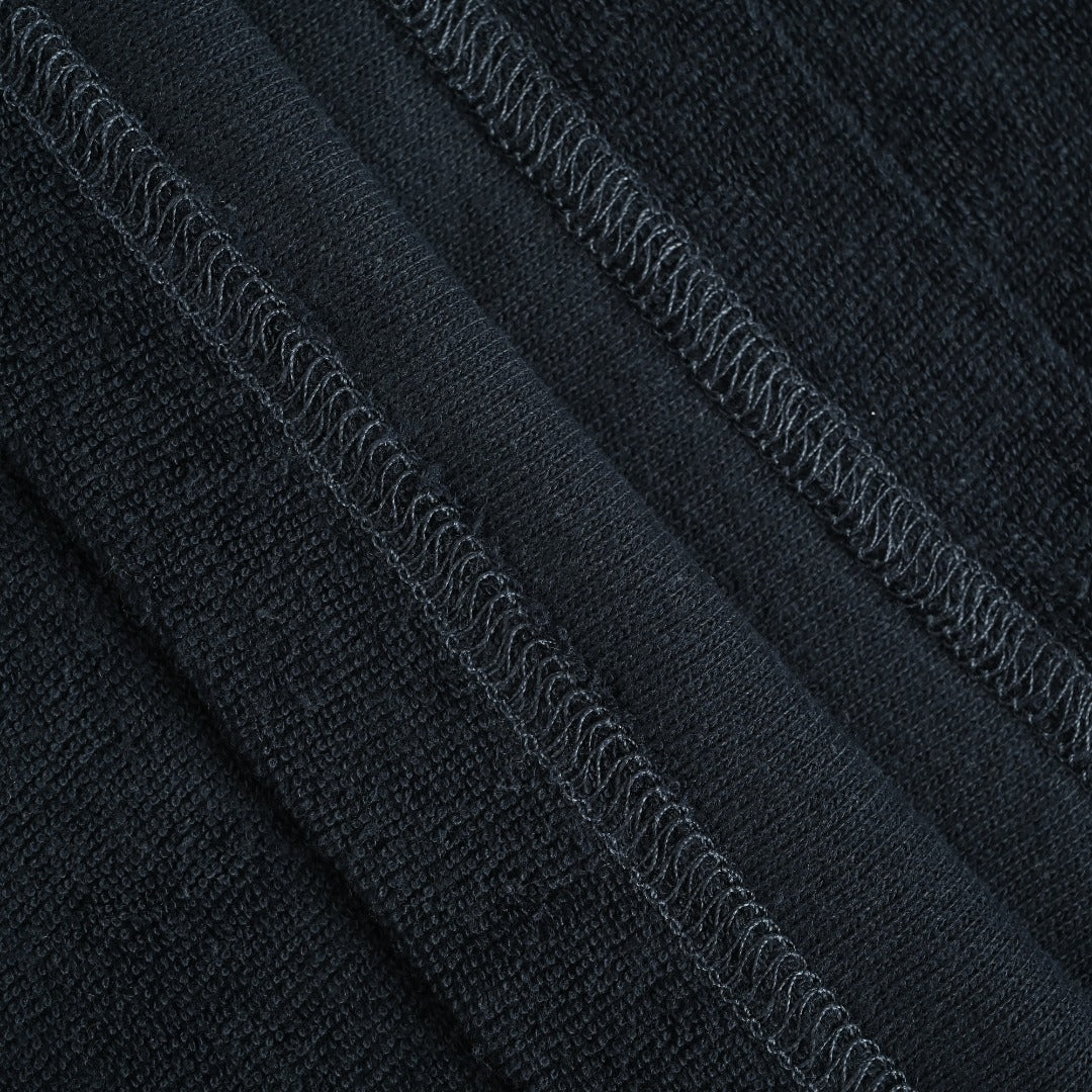 Moncler MC Terry Cloth Flocked Arch Logo Long Sleeve T-Shirt