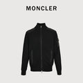 Moncler MC Panelled Nylon Sleeve Zip Pocket Zip-Up Knit Cardigan Jacket