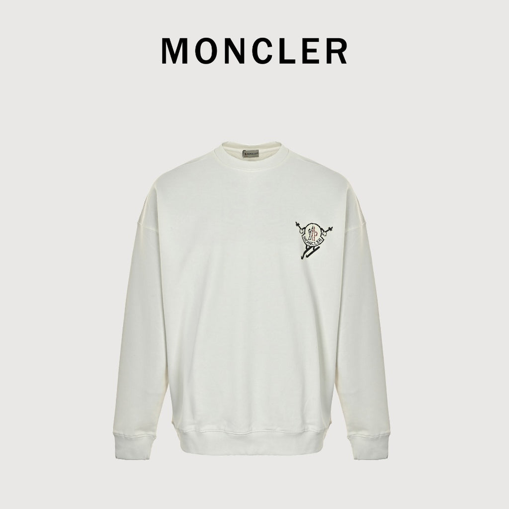 Moncler 26SS Chest Grenoble Man Logo Crew Neck Sweatshirt