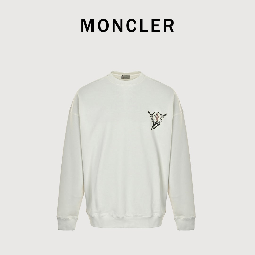 Moncler 26SS Chest Grenoble Man Logo Crew Neck Sweatshirt