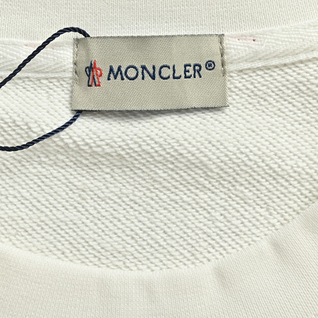 Moncler 26SS Classic Badge Embroidered Logo Crew Neck Sweatshirt