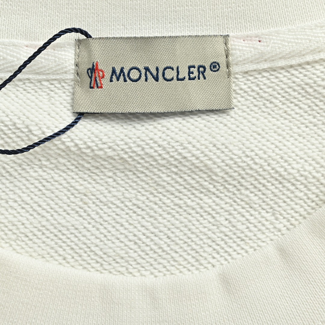 Moncler 26SS Classic Badge Embroidered Logo Crew Neck Sweatshirt