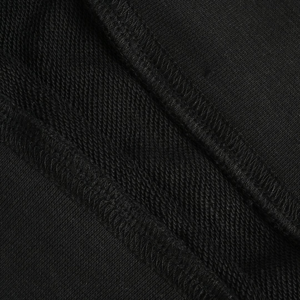Moncler 26SS Classic Badge Embroidered Logo Crew Neck Sweatshirt — Black