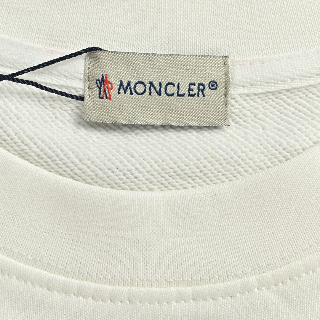 Moncler 26SS Collar Arc Letter Logo Crew Neck Sweatshirt