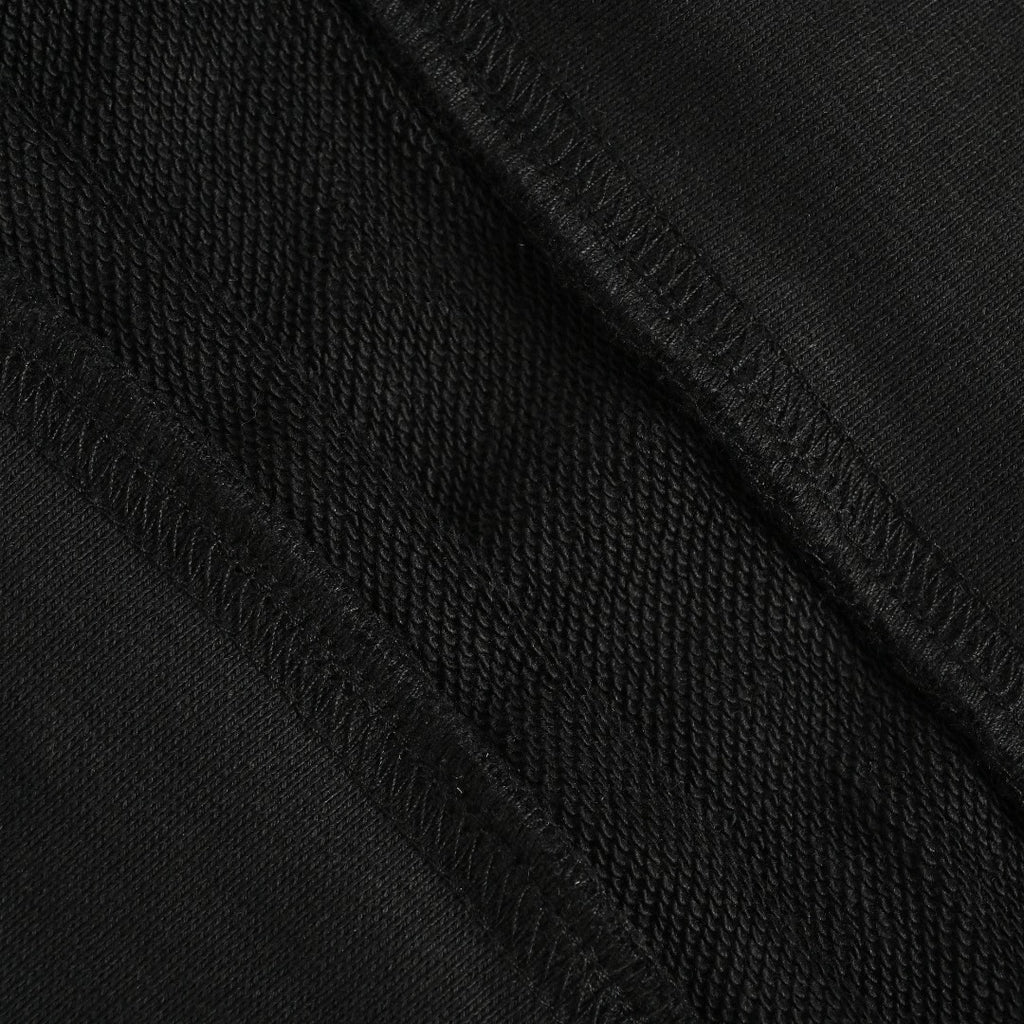 Moncler 26SS Collar Arc Letter Logo Crew Neck Sweatshirt — Black