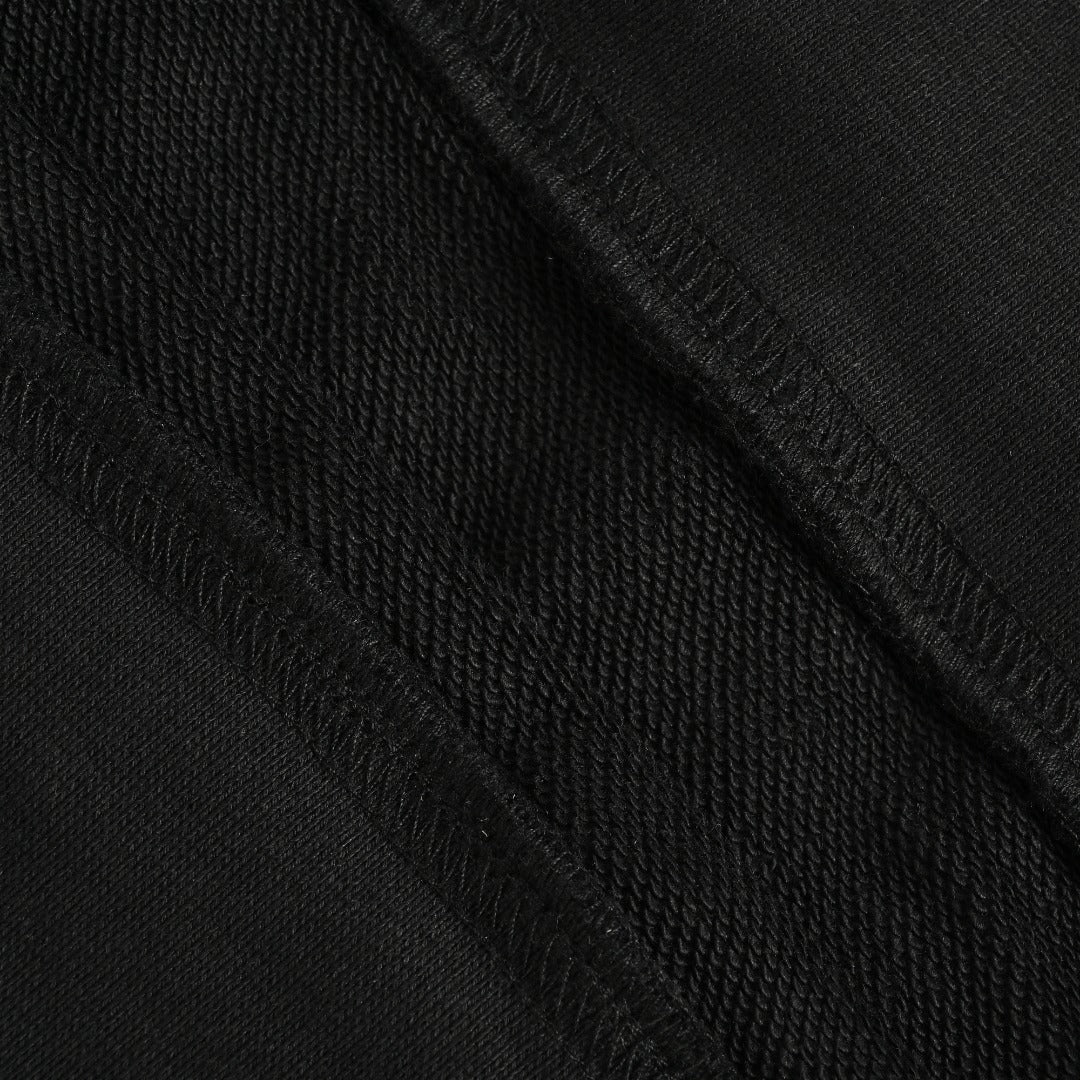 Moncler 26SS Collar Arc Letter Logo Crew Neck Sweatshirt — Black