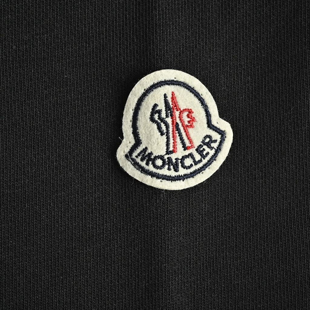 Moncler 26SS Archive Artistic Script Logo Crew Neck Sweatshirt — Black