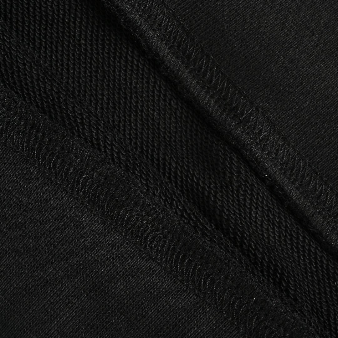Moncler 26SS Archive Artistic Script Logo Crew Neck Sweatshirt — Black