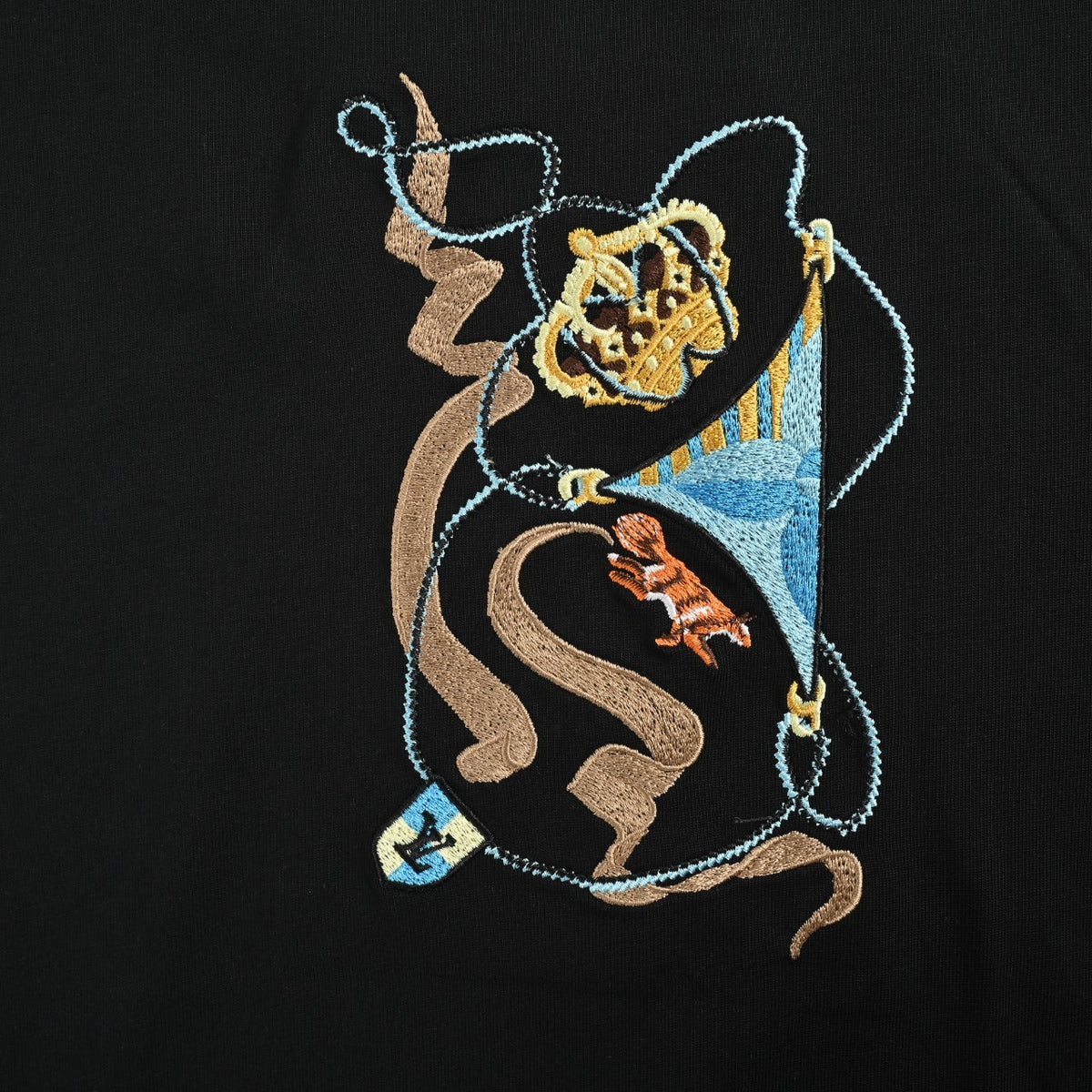 Louis Vuitton 2026SS Crown Embroidery Short Sleeve T-Shirt