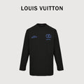 Louis Vuitton 25FW Dreamin' Man Graffiti Slogan Print Long Sleeve T-Shirt Black
