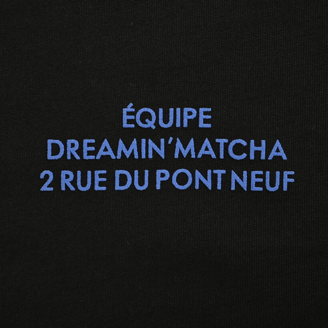 Louis Vuitton 25FW Dreamin' Man Graffiti Slogan Print Long Sleeve T-Shirt Black