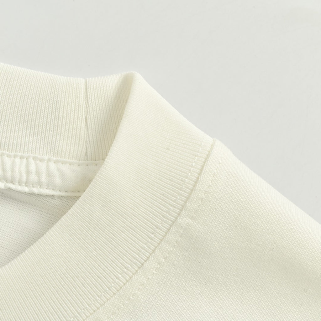 Louis Vuitton 25FW Dreamin' Man Graffiti Slogan Print Long Sleeve T-Shirt White