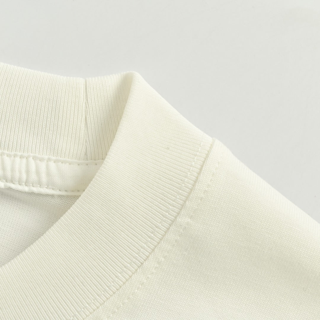 Louis Vuitton 25FW Dreamin' Man Graffiti Slogan Print Long Sleeve T-Shirt White