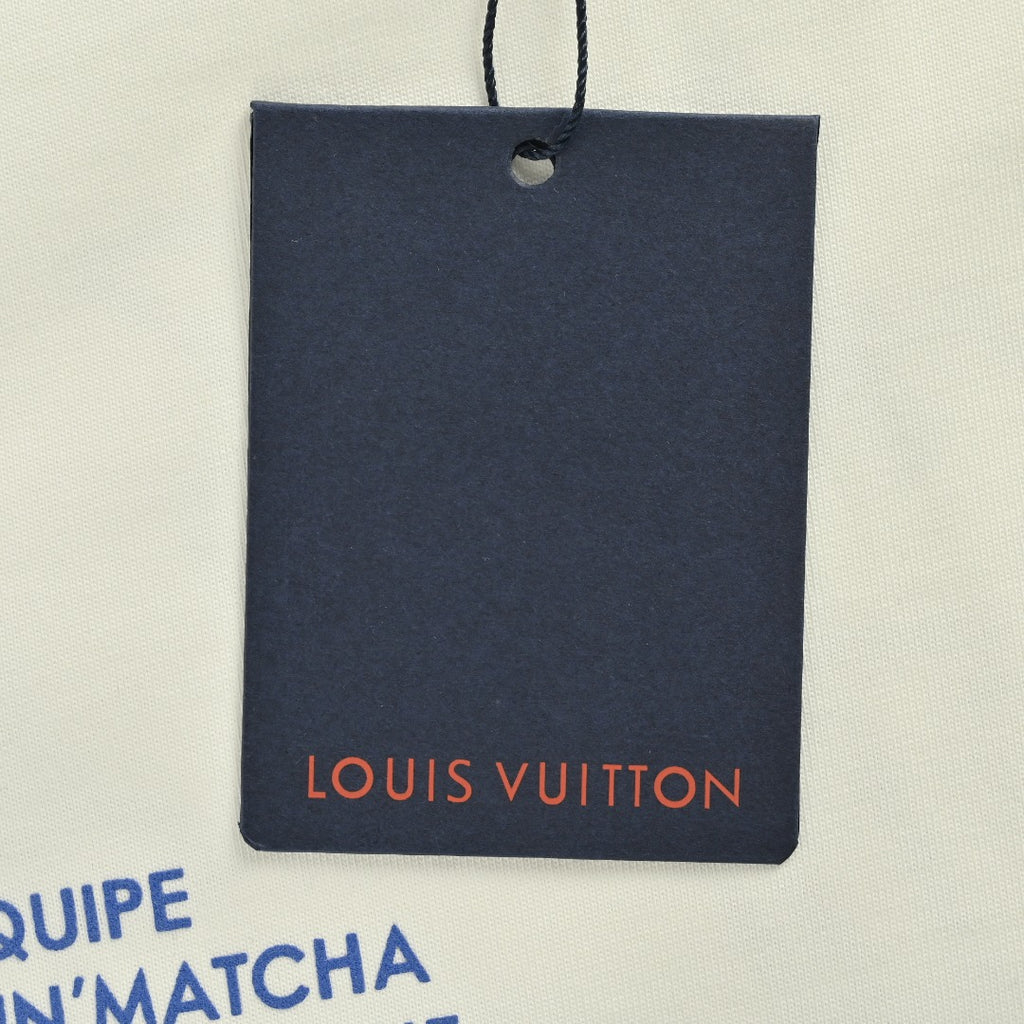 Louis Vuitton 25FW Dreamin' Man Graffiti Slogan Print Long Sleeve T-Shirt White