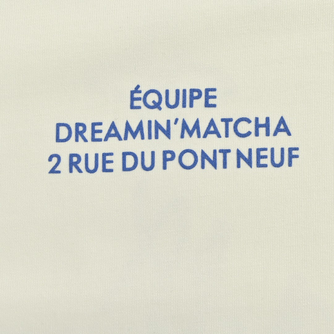 Louis Vuitton 25FW Dreamin' Man Graffiti Slogan Print Long Sleeve T-Shirt White