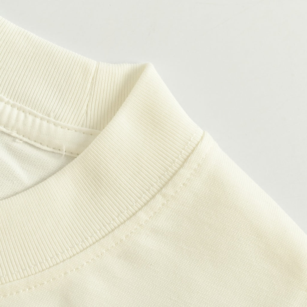 Louis Vuitton 25FW Multicolor Gradient Logo Toothbrush Embroidery Long Sleeve T-Shirt White