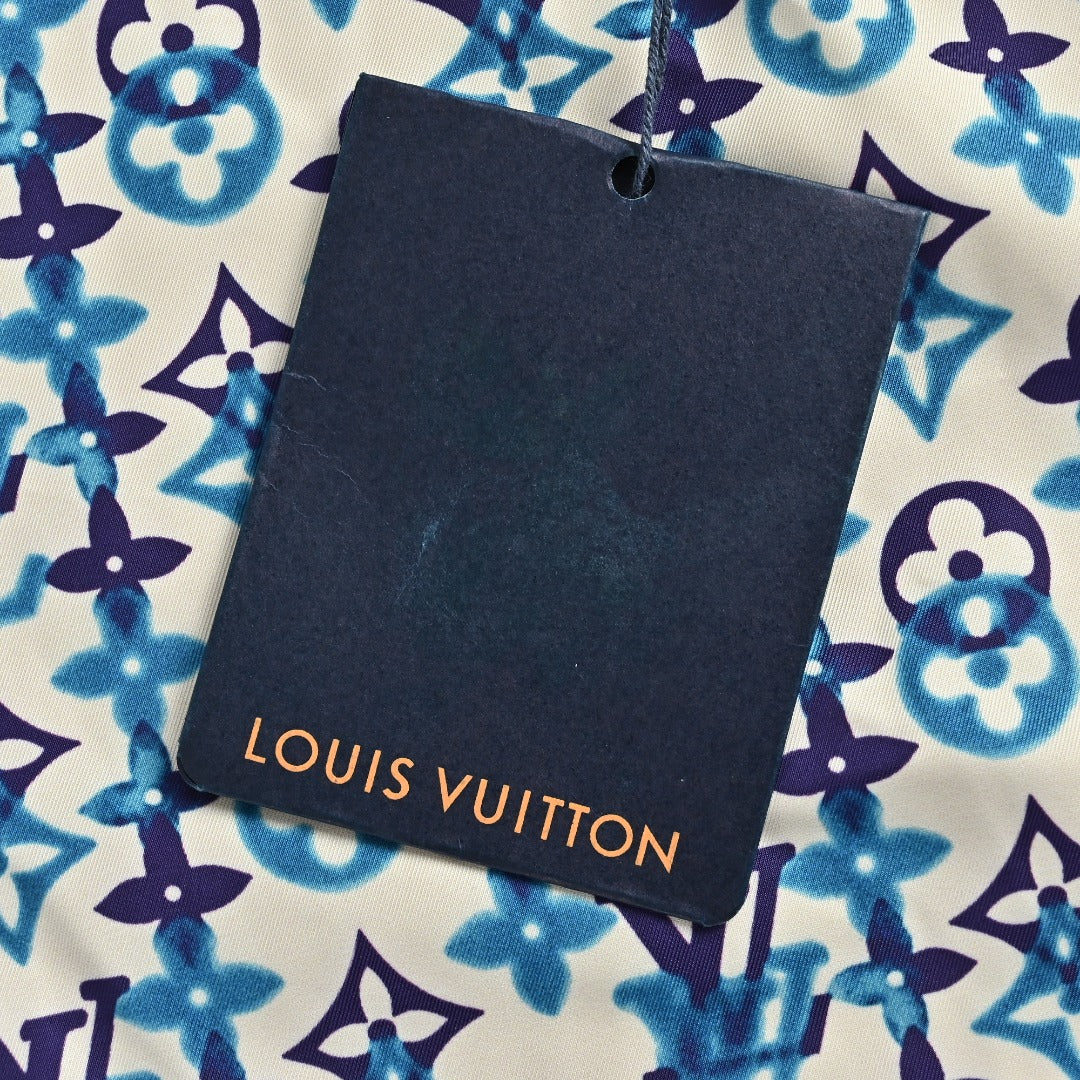 Louis Vuitton LV Monogram Reversible Windbreaker Hooded Jacket