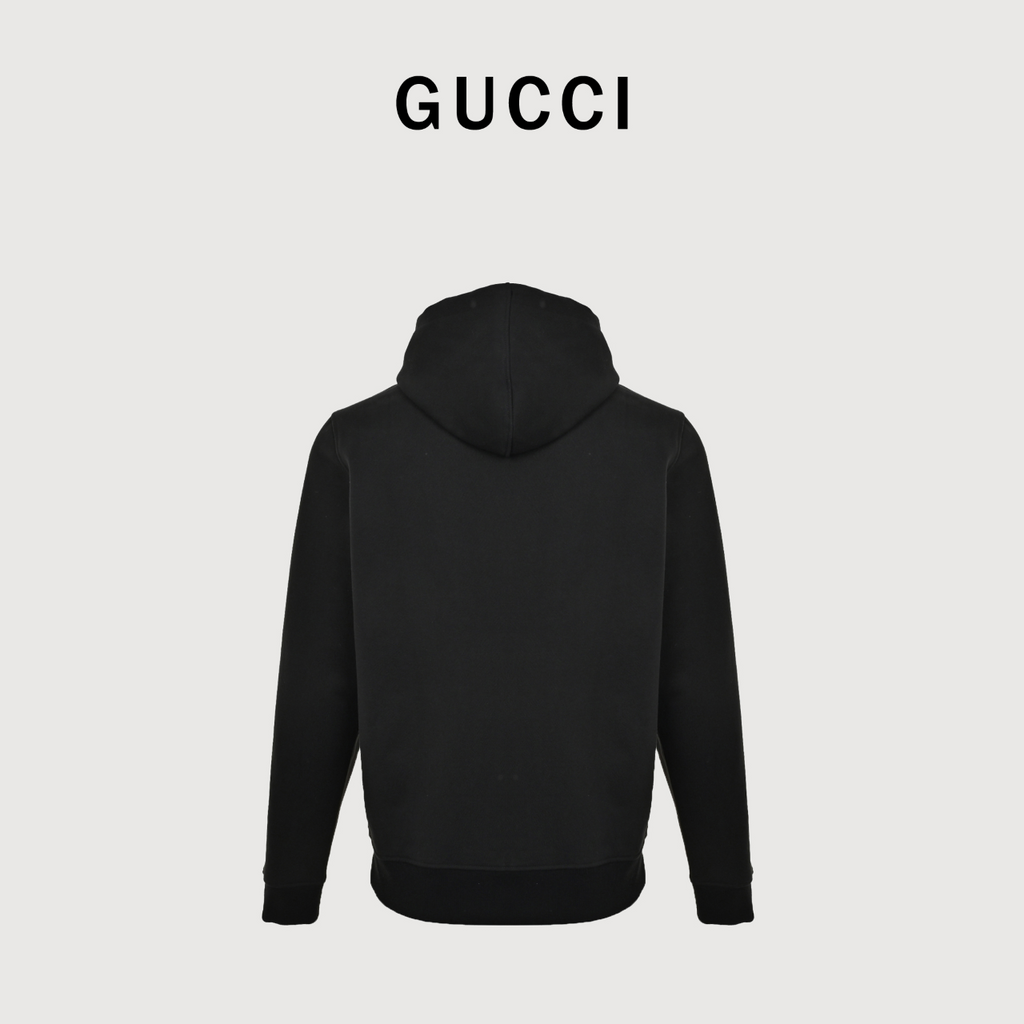Gucci 26FW 3D Embroidered GG Hoodie - Black