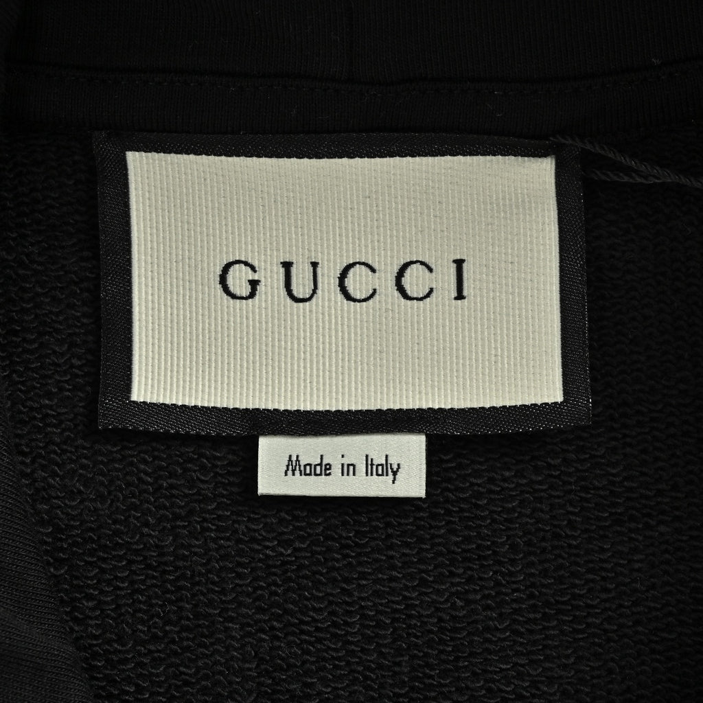 Gucci 26FW 3D Embroidered GG Hoodie - Black