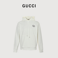 Gucci 26FW 3D Embroidered GG Hoodie - White