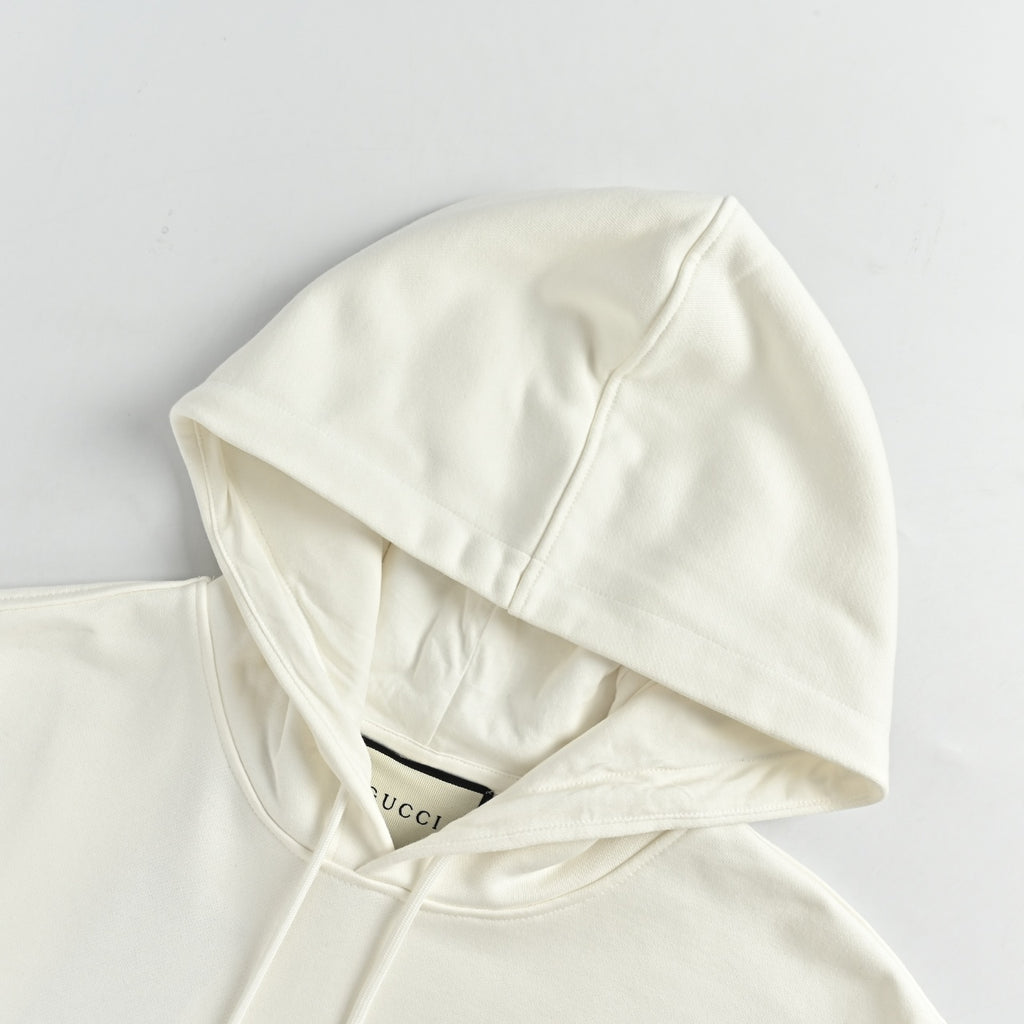 Gucci 26FW 3D Embroidered GG Hoodie - White