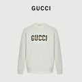 Gucci 26F Vintage Letter Sweatshirt - White