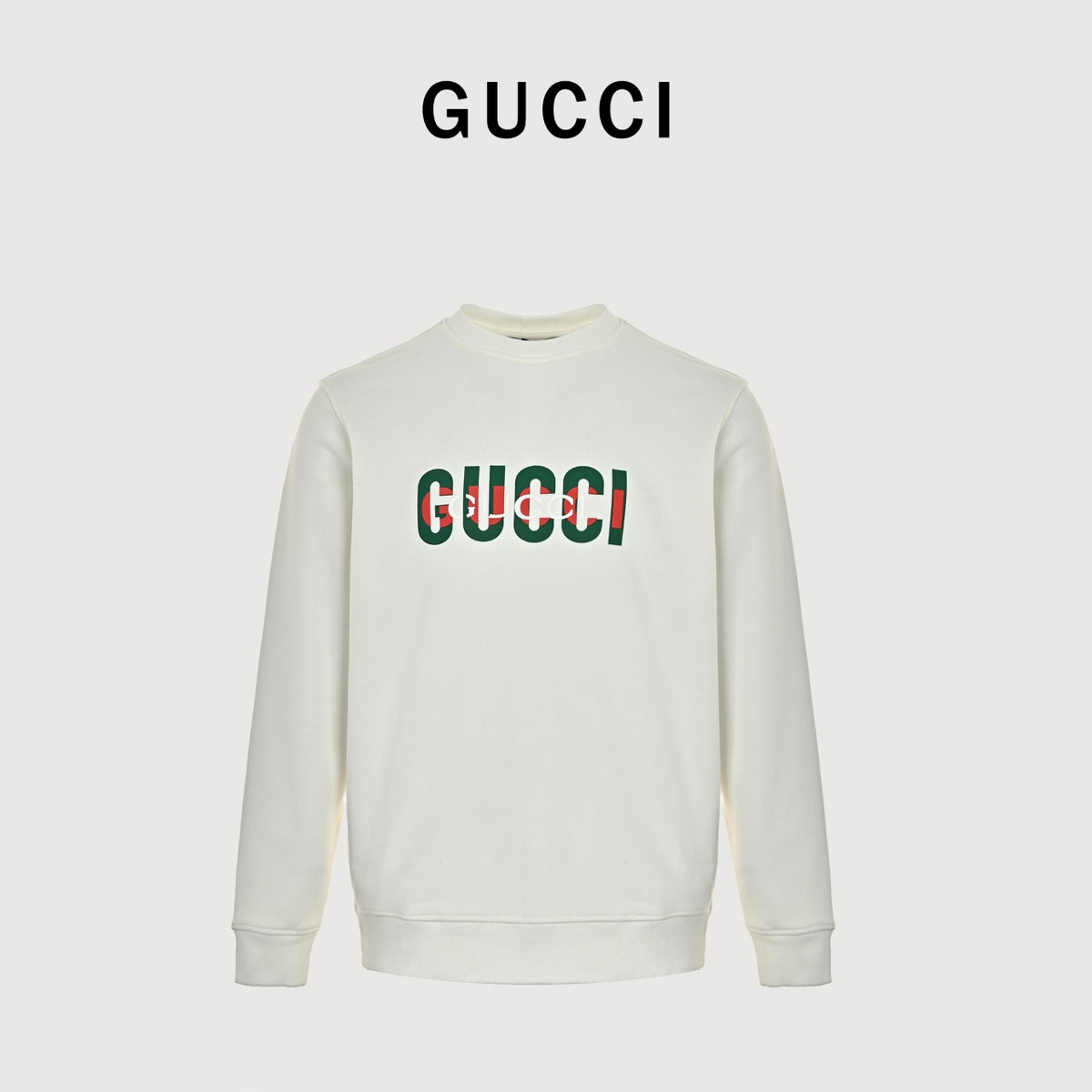 Gucci 26F Vintage Letter Sweatshirt - White