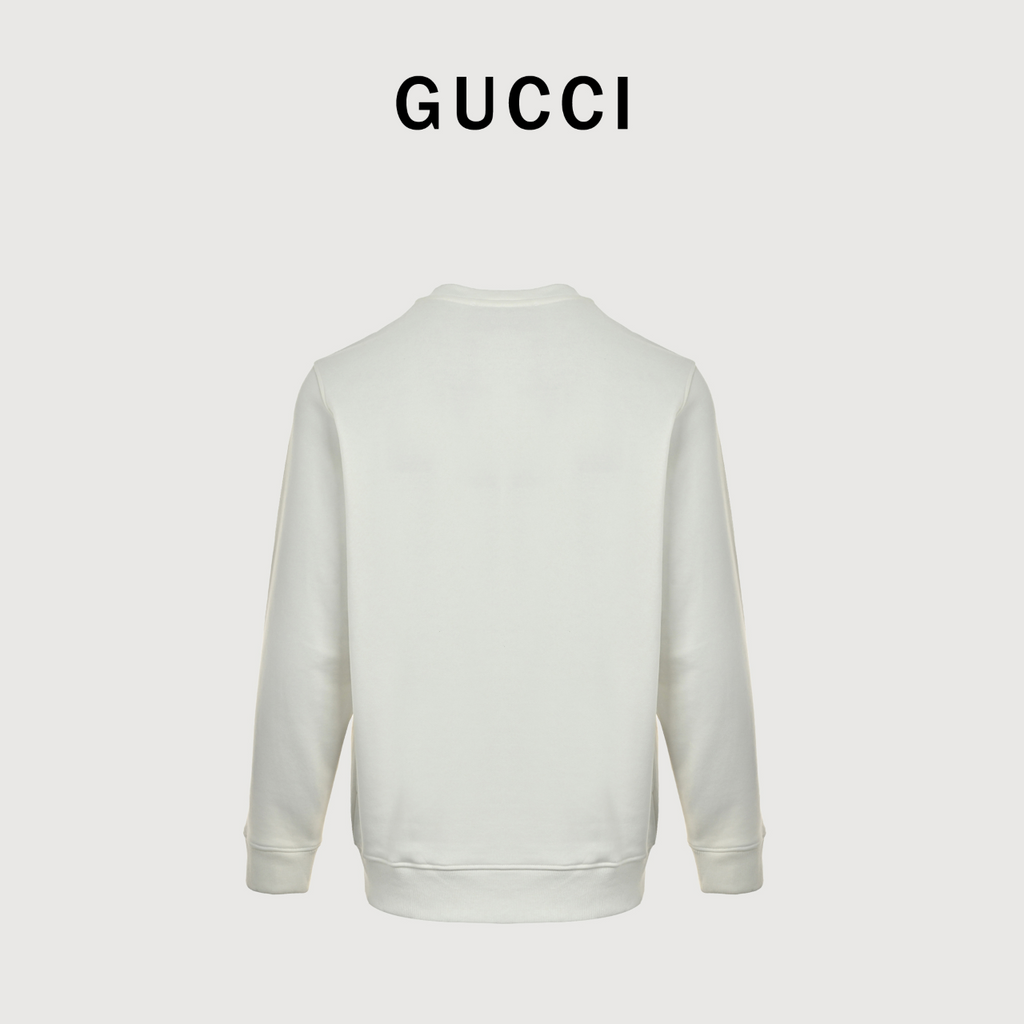 Gucci 26F Vintage Letter Sweatshirt - White