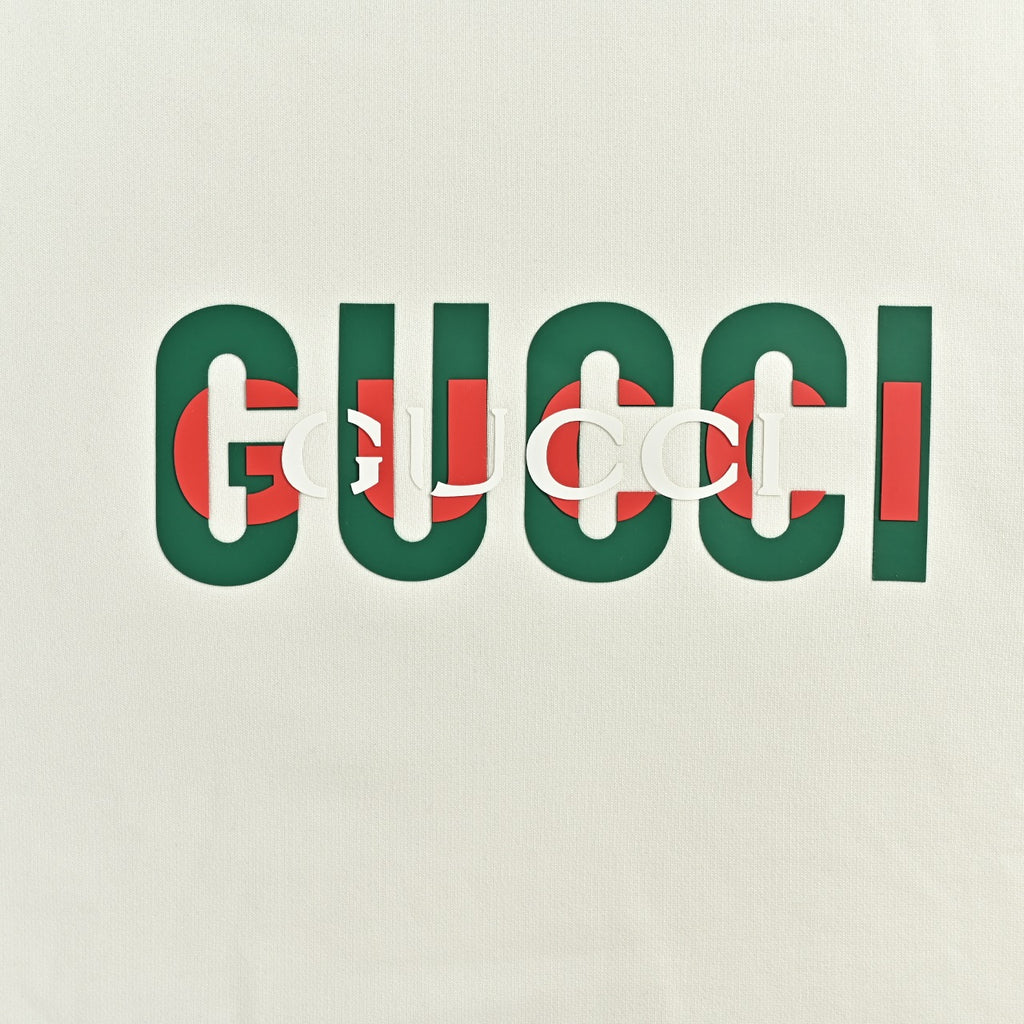 Gucci 26F Vintage Letter Sweatshirt - White