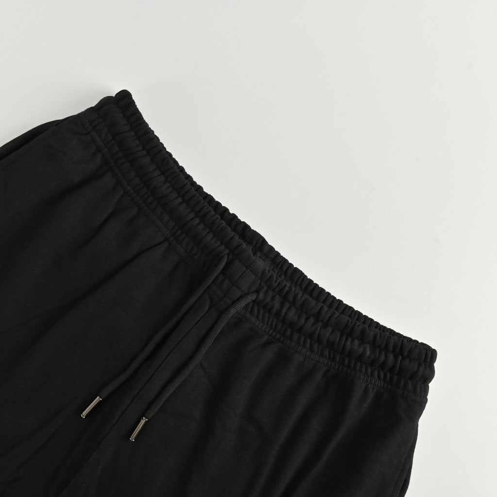Burberry 25FW Back Pocket Equestrian Knight Cross-Stitch Embroidery Jogger Trousers Black