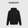 Burberry 25FW Back Crest Equestrian Knight Embroidery Double-Zip Hooded Jacket Black