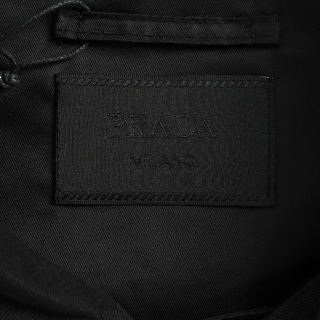 Prada PRD Panelled Flap Pocket Nylon Jacket Black