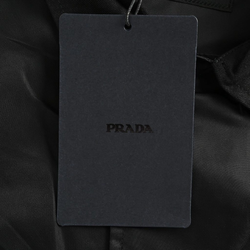 Prada PRD Panelled Flap Pocket Nylon Jacket Black