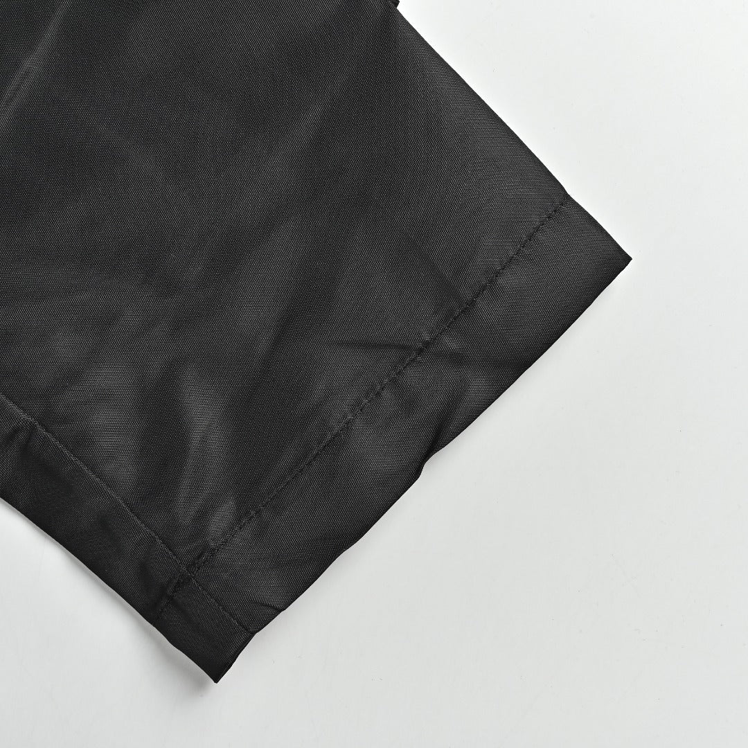 Prada PRD Panelled Flap Pocket Nylon Jacket Black