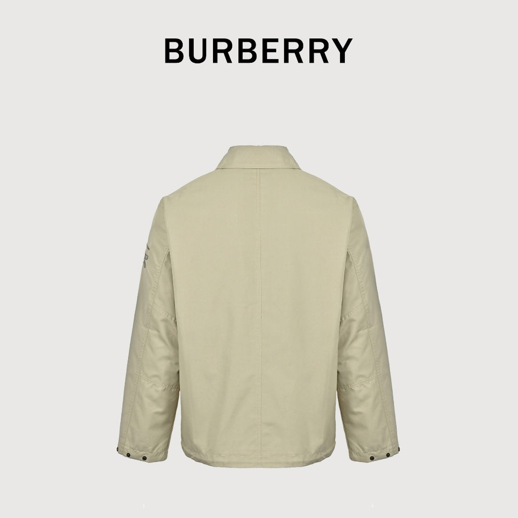 Burberry 26SS Sleeve Equestrian Knight Embroidery Spread Collar Jacket Sand