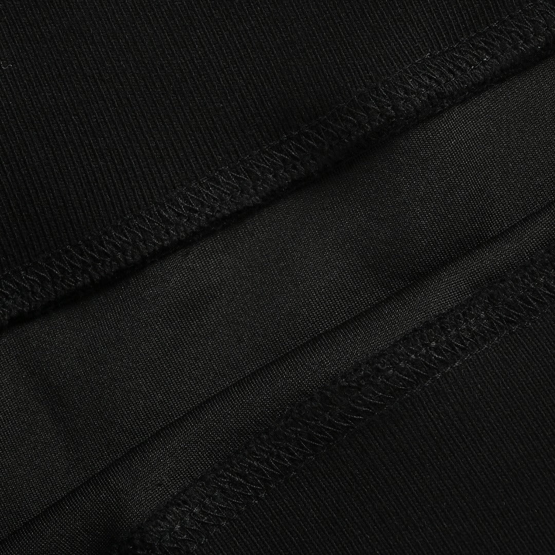 Prada Re-Nylon Chest Patch Pocket Triangle Logo Crew Neck Sweatshirt Black