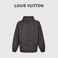 Louis Vuitton LV 26FW Damier Checkerboard Polka Dot Hooded Windbreaker Jacket Dark Brown