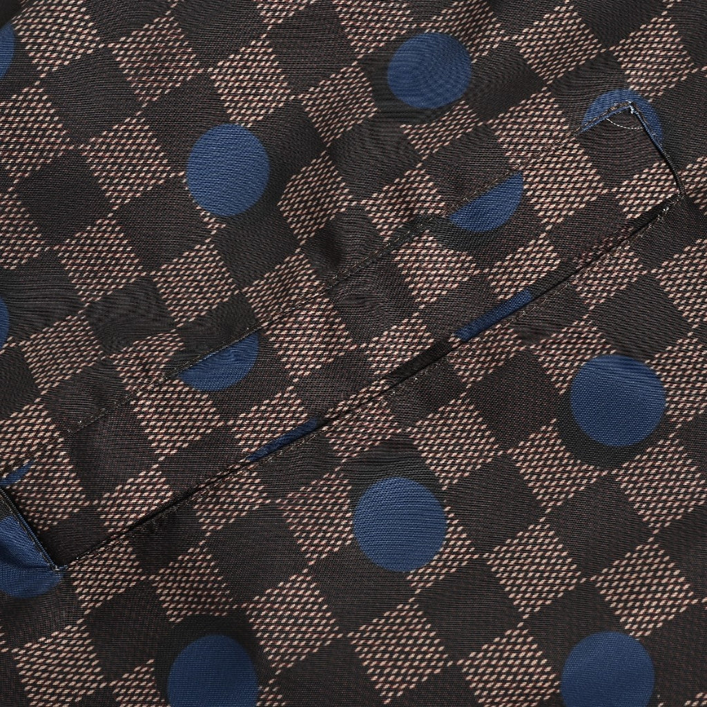 Louis Vuitton LV 26FW Damier Checkerboard Polka Dot Hooded Windbreaker Jacket Dark Brown
