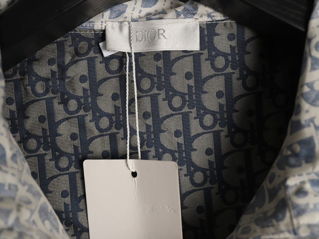 Dior Bee Oblique Logo Hooded Zip Jacket - Grey
