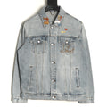 Louis Vuitton CVD Hardware Leather-Detail Skate Denim Jacket - Light Blue