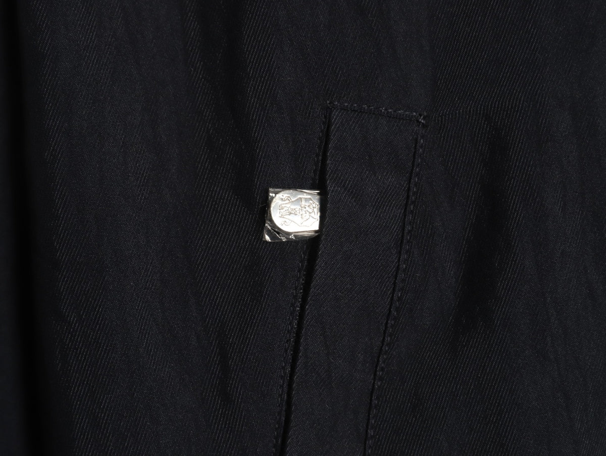 Brunello Cucinelli BC Travelwear Embroidered-Badge Stand-Collar Jacket - Black