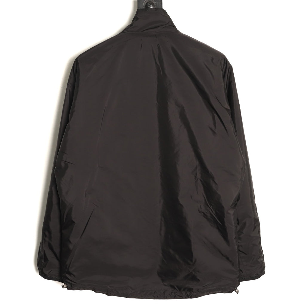 Prada PRD Brown/Black Reversible Stand-Collar Jacket