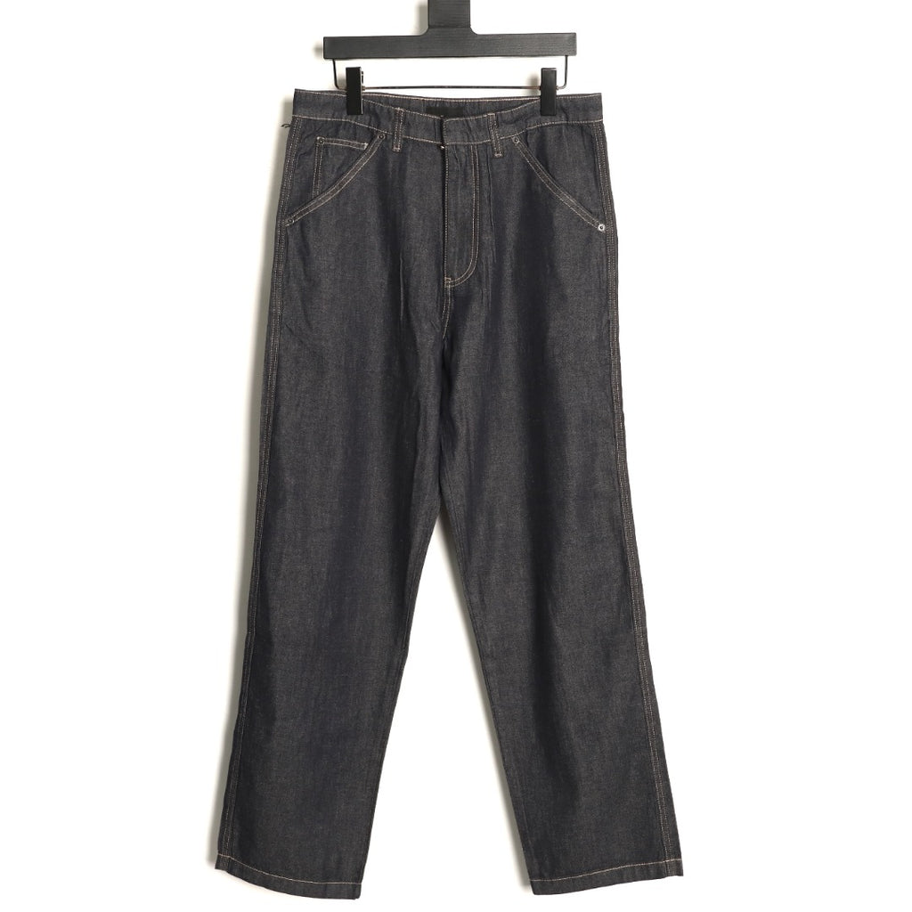 Prada PRD Rear-Pocket Triangle Detail Jeans - Dark Charcoal