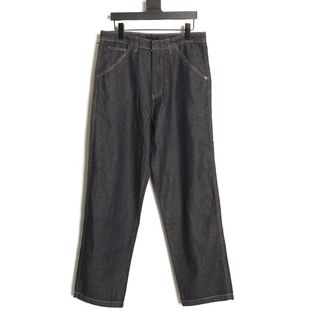 Prada PRD Rear-Pocket Triangle Detail Jeans - Dark Charcoal