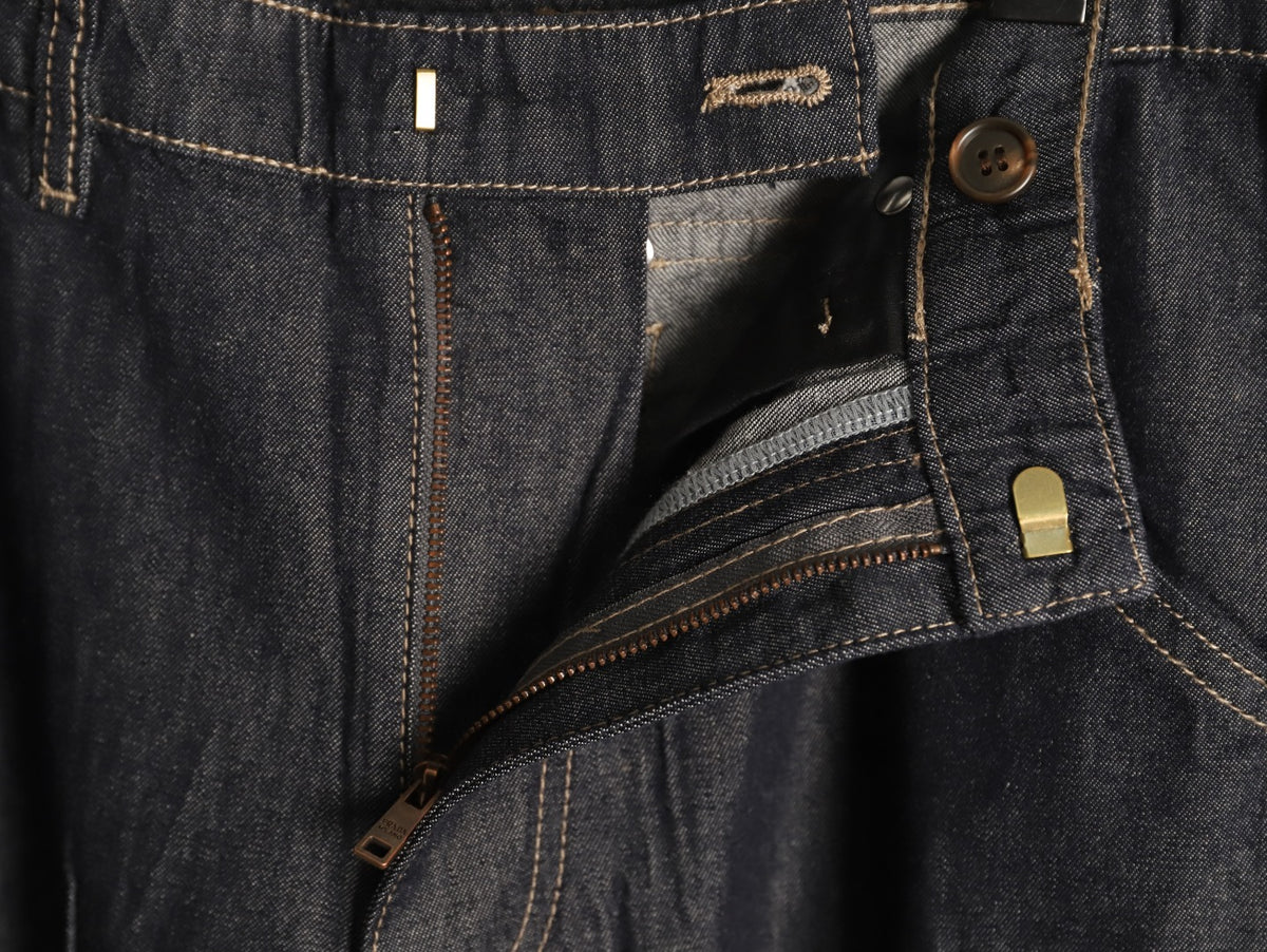 Prada PRD Rear-Pocket Triangle Detail Jeans - Dark Charcoal