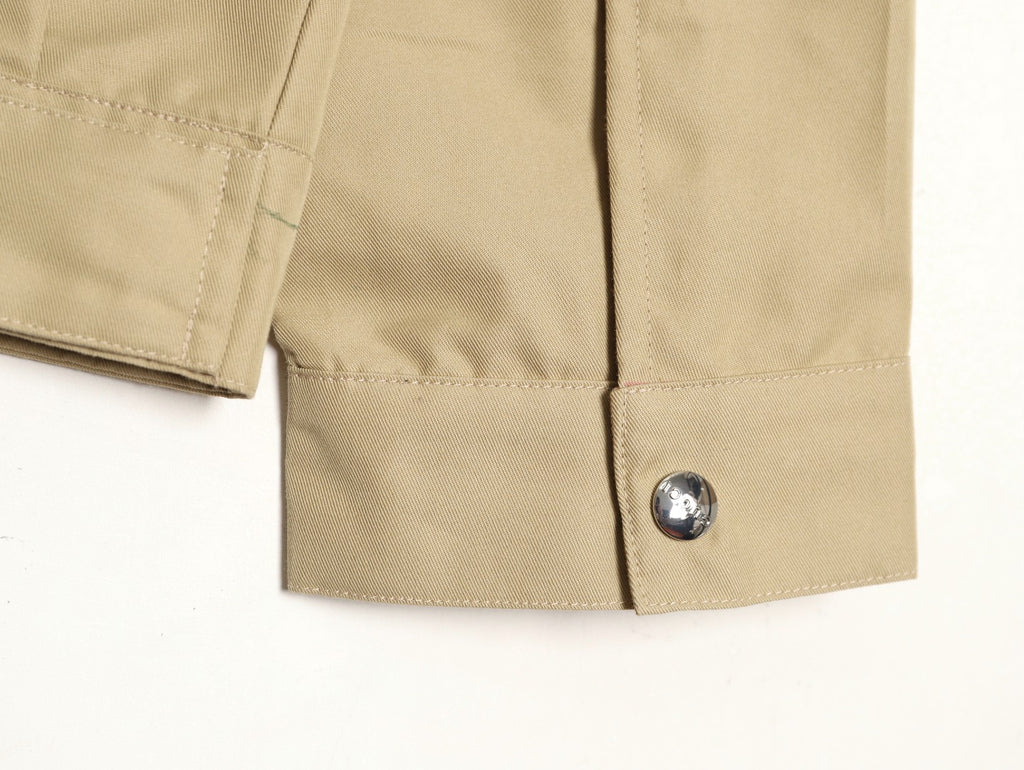 Gucci GUC Minimal Chest-Detail Zip Jacket - Beige