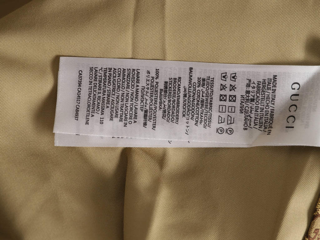 Gucci GUC Minimal Chest-Detail Zip Jacket - Beige