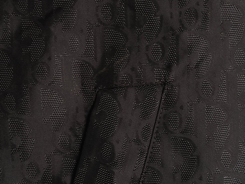 Dior CD 25SS Tonal Allover Jacquard Collared Jacket - Black