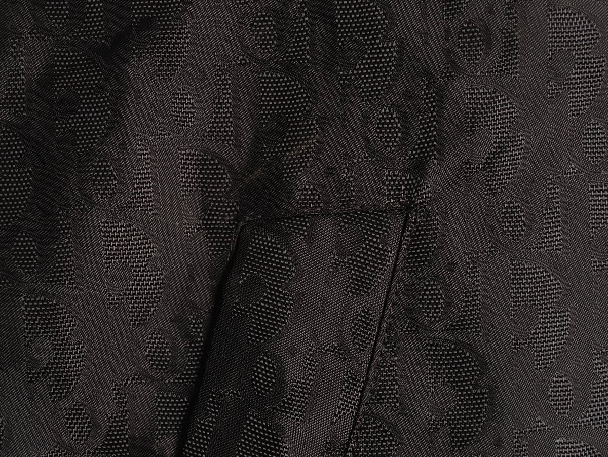 Dior CD 25SS Tonal Allover Jacquard Collared Jacket - Black